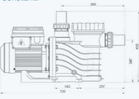 2023 EAKP100 1HP Насосы для бассейнов