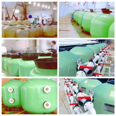 Прокатанные фильтры песка бассейна стеклоткани 530мм коммерчески