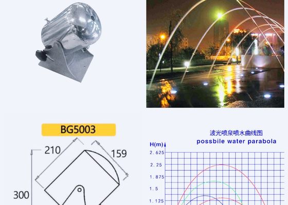 Сопло фонтана нержавеющей стали SS304 14mm ламинарное