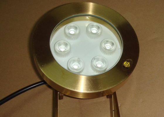 DMX512 латунное 2700K 6W RGB привело подводные света бассейна