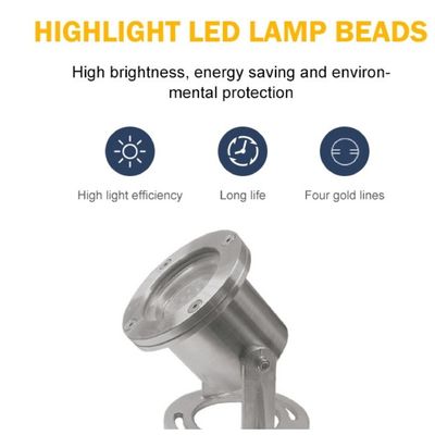 Свет фонтана СИД нержавеющей стали ИП68 ДМС РГБ подводный